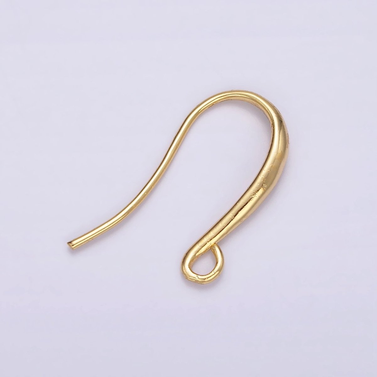 14K Gold Filled 20mm Loop Minimalist French Hook Earrings Findings Supply | Z569