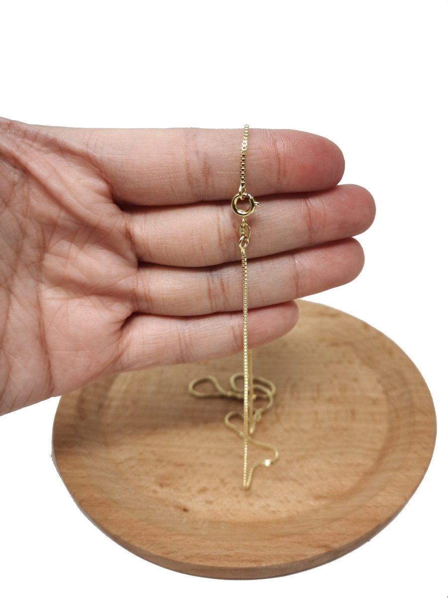14K Gold Filled 23.6 Inches Box Necklace w/ Spring Ring, Width 0.8mm, Long Necklace Ready To Wear | WA-233 Clearance Pricing