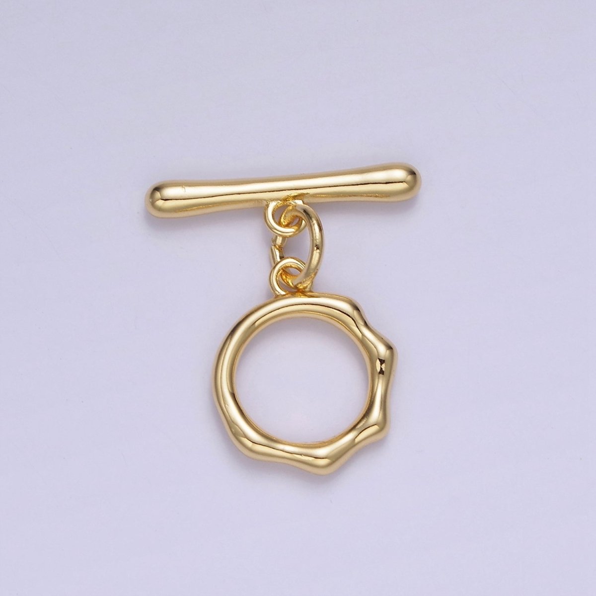 14K Gold Filled 24mm Molten Drip OT Toggle Clasps Closure Findings | Z718