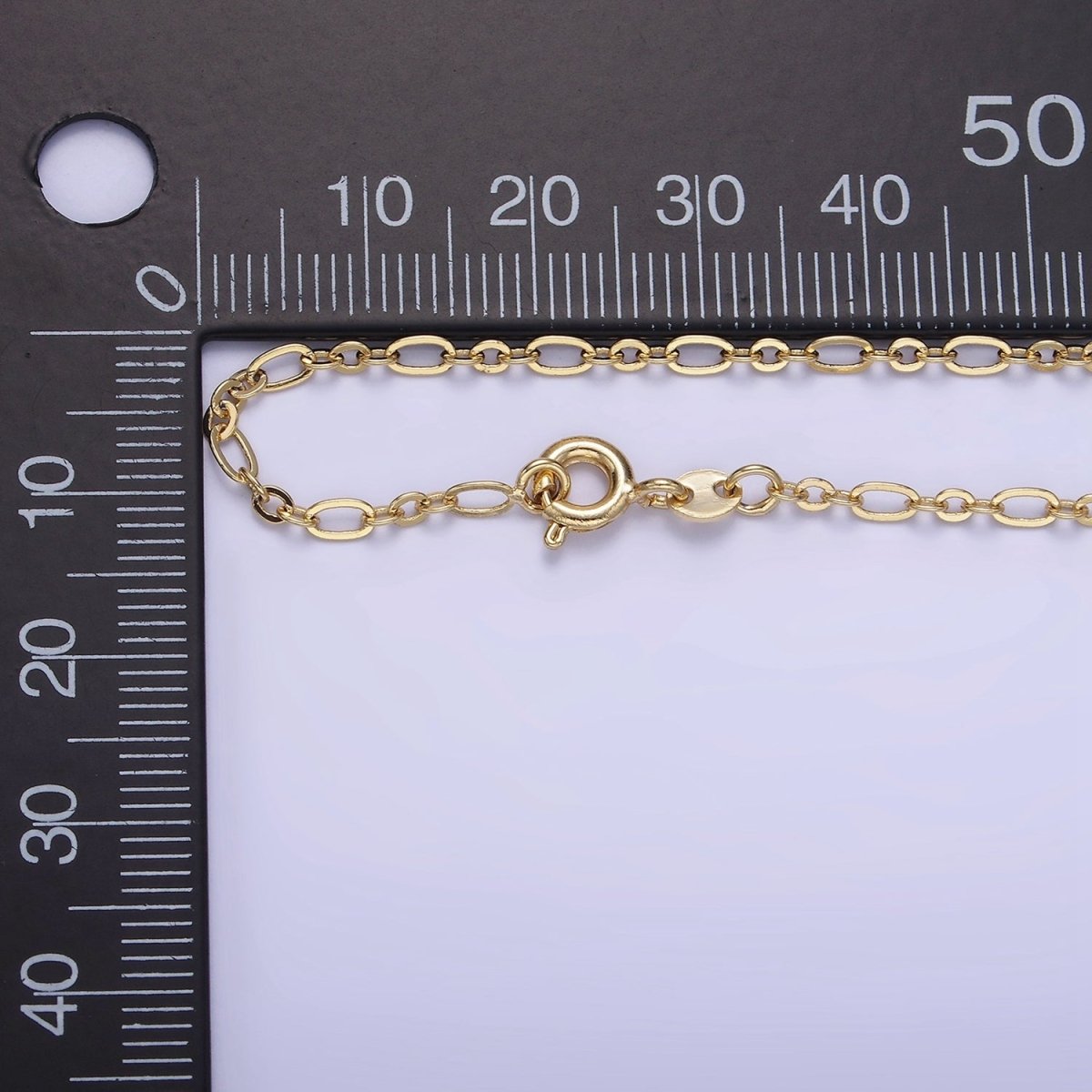 14K Gold Filled 2.5mm Figaro Chain 18 Inch Necklace | WA-2464