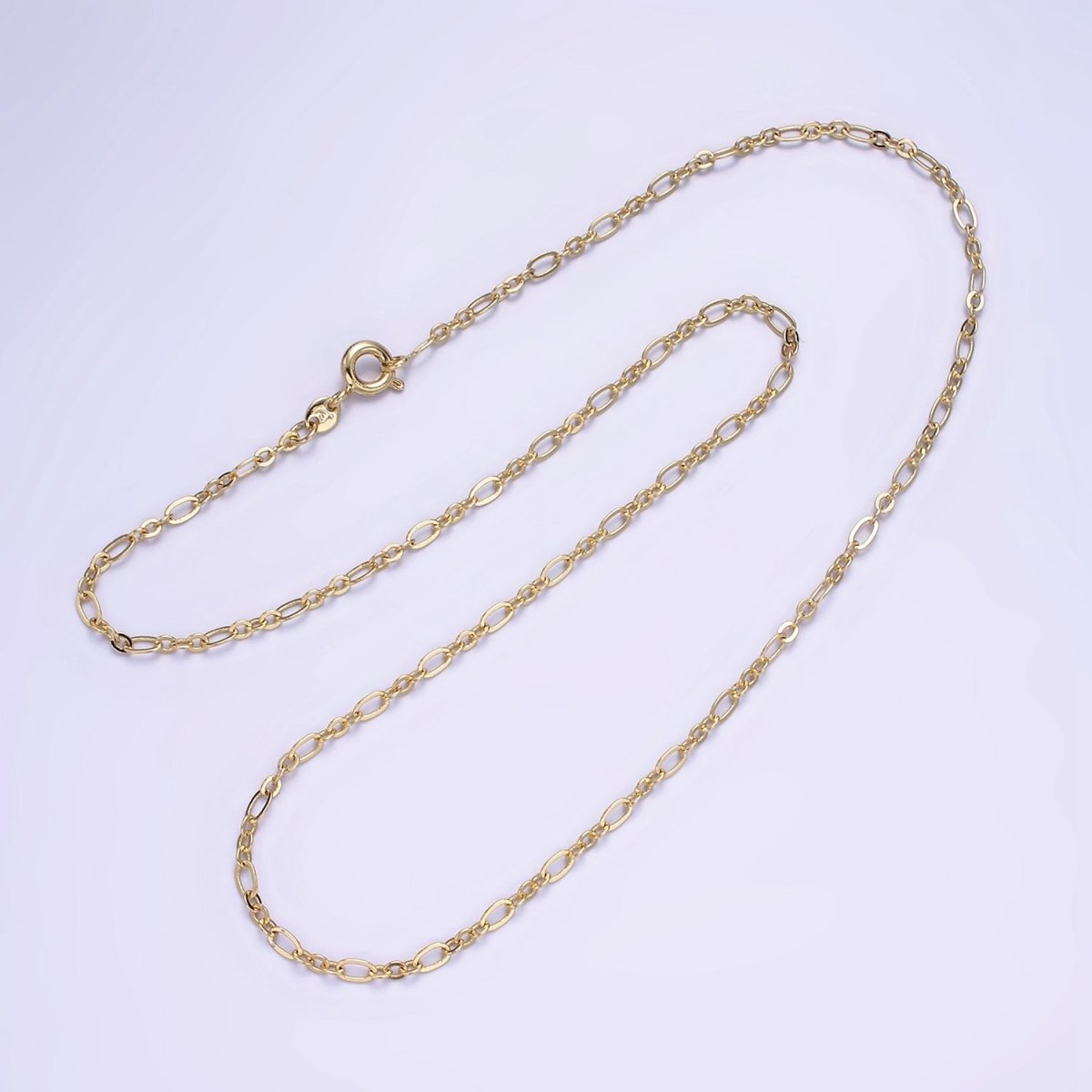 14K Gold Filled 2.5mm Figaro Chain 18 Inch Necklace | WA-2464