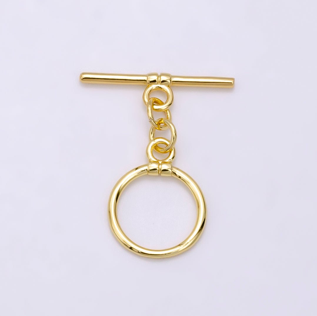 14K Gold Filled 28mm Lined OT Toggle Clasps Closure Jewelry Findings | Z346