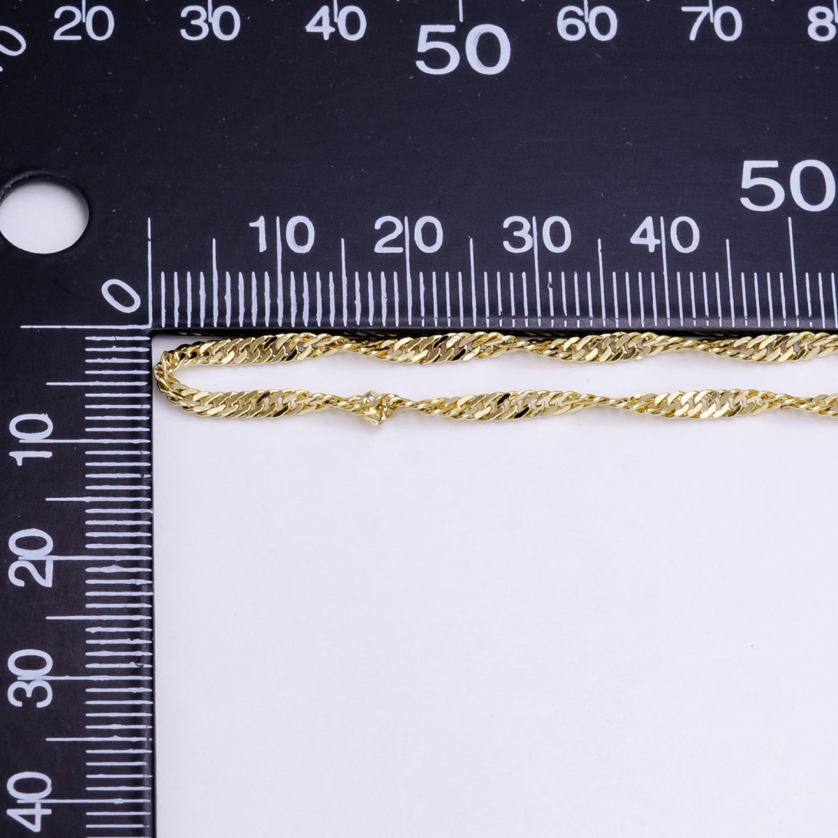 14K Gold Filled 2mm Curb Singapore 18 Inch Layering Chain Necklace | CN-791  Clearance Pricing