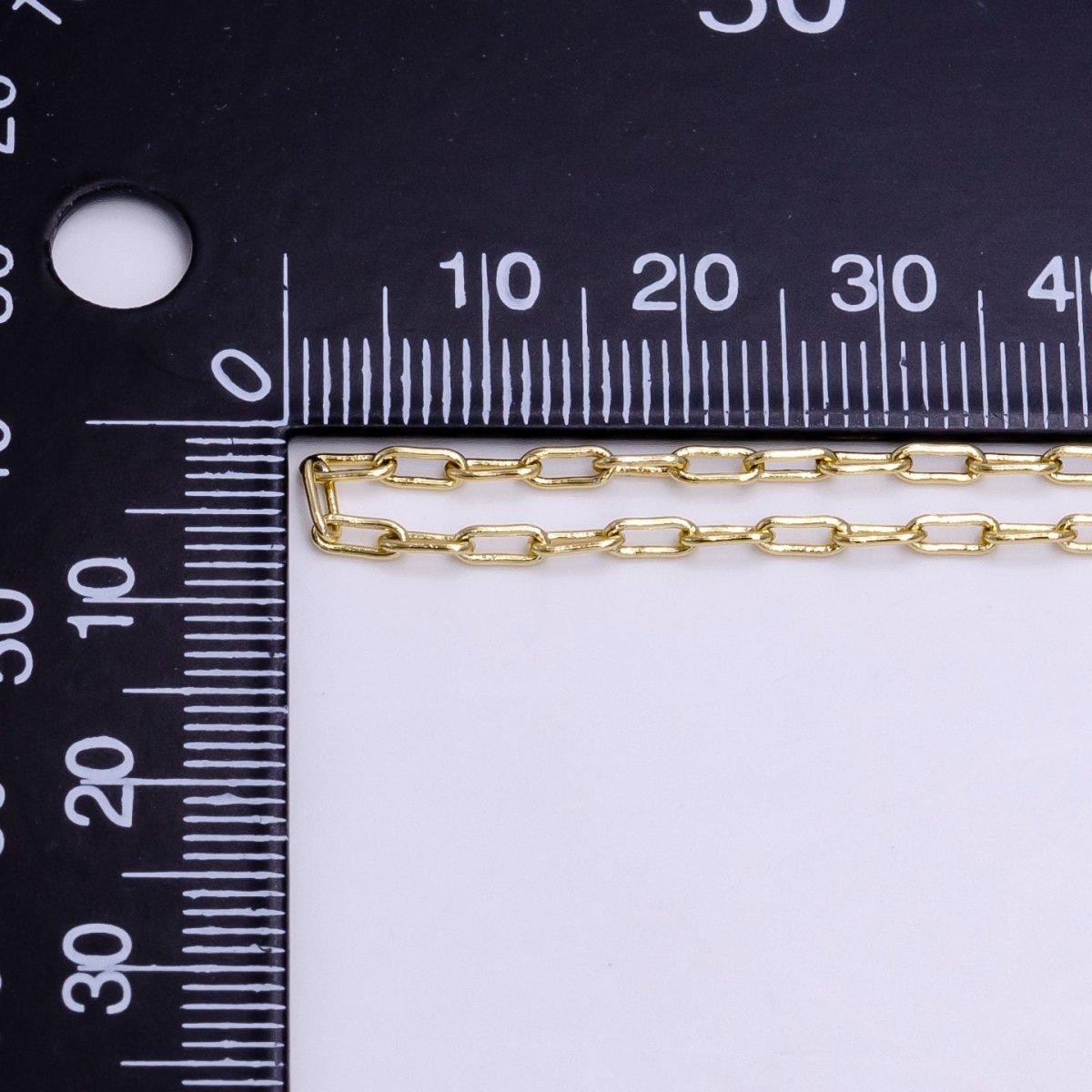 14K Gold Filled 2mm Paperclip 18 Inch, 16 Inch, 20 Inch Paperclip Choker Layering Chain Necklace | WA-2225 - WA-2227