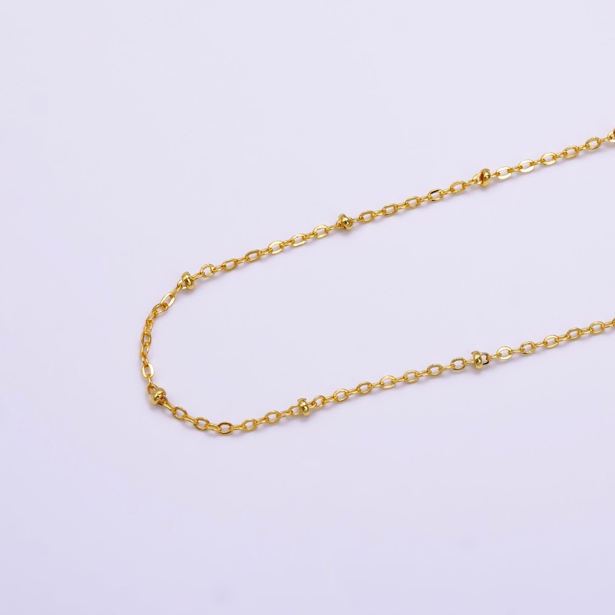 14K Gold Filled 2mm Satellite Cable Chain 18 Inch Necklace w. Extender | WA-2454