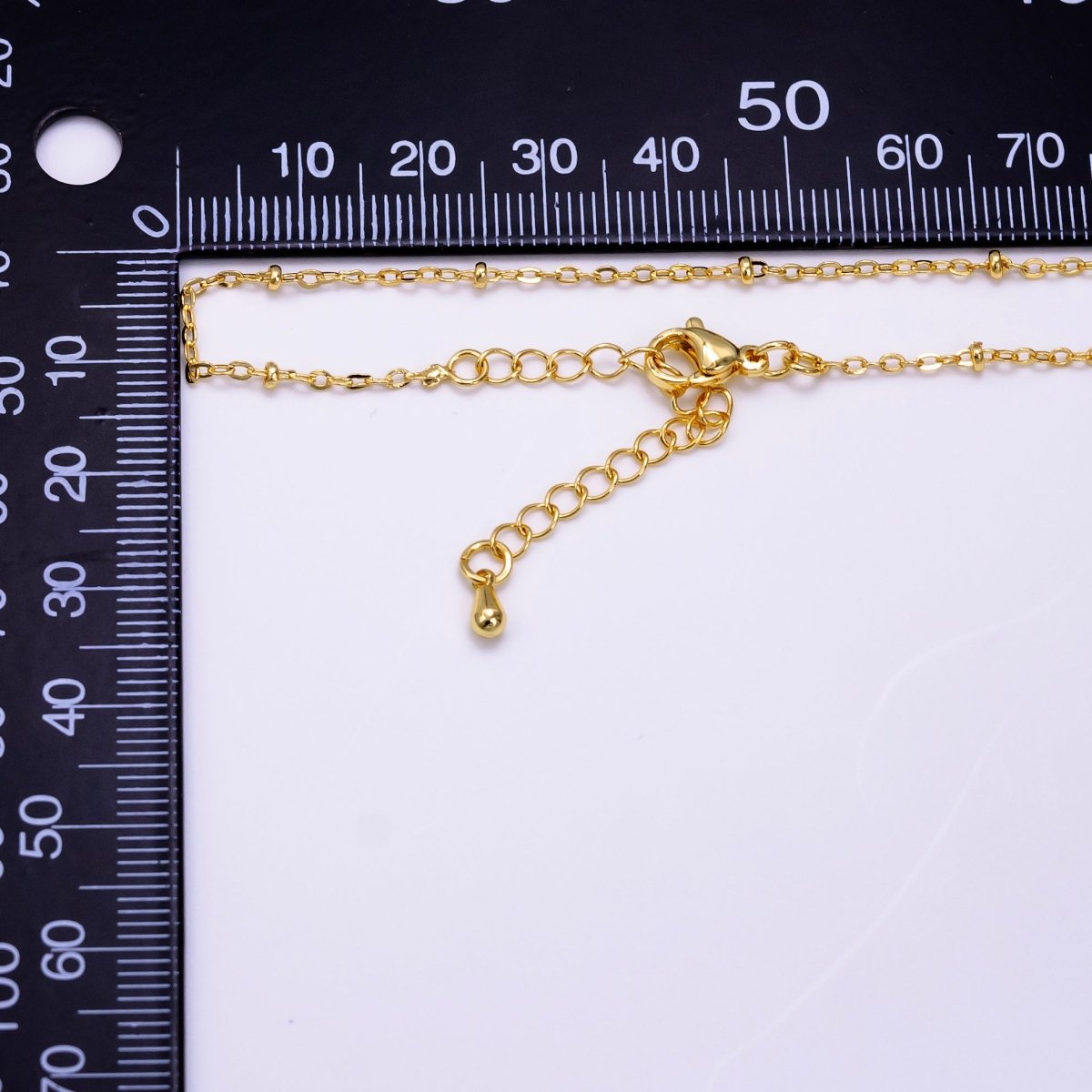 14K Gold Filled 2mm Satellite Cable Chain 18 Inch Necklace w. Extender | WA-2454