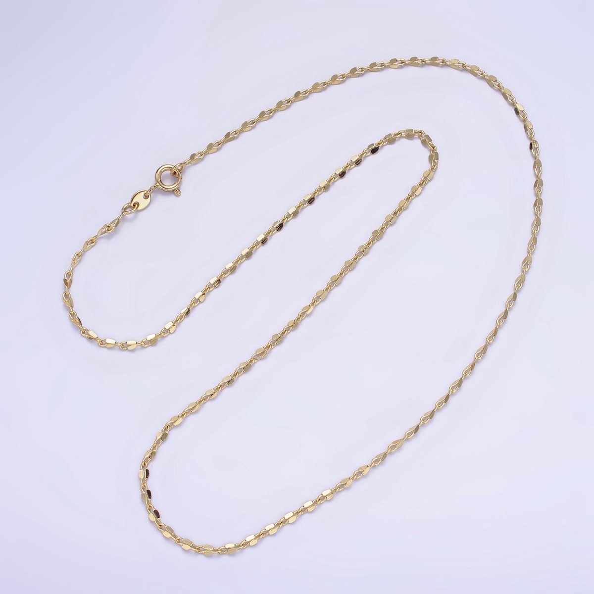 14K Gold Filled 2mm Unique Link 18 Inch Necklace | WA-2466
