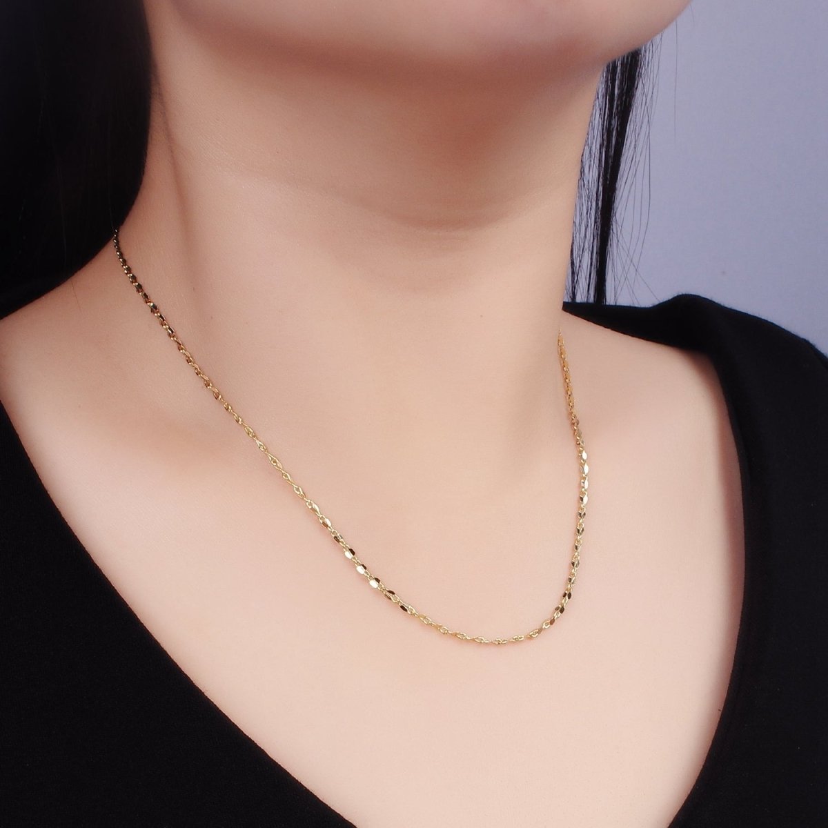 14K Gold Filled 2mm Unique Link 18 Inch Necklace | WA-2466
