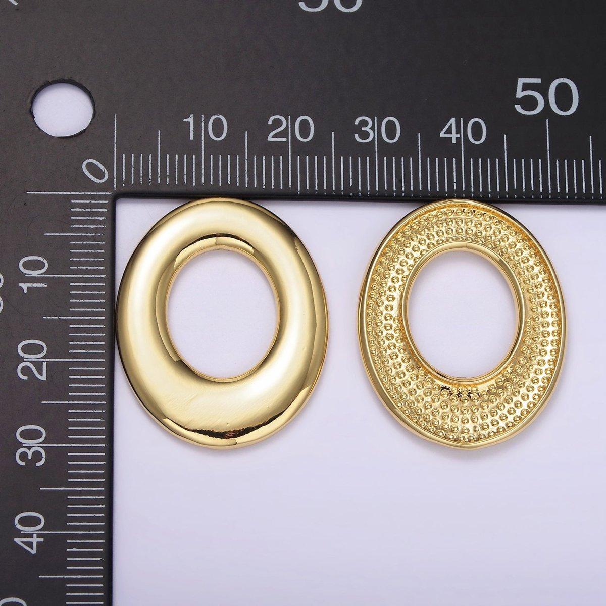 14K Gold Filled 30mm Open Oblong Cable Link Charm Jewelry Finding Supply | Z620