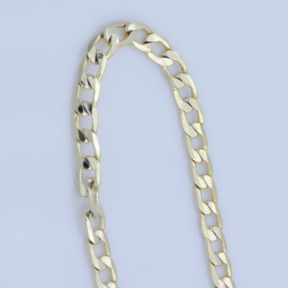 14K Gold Filled 3mm Flat Cuban Miami Curb 18 Inch Layering Chain Necklace | WA-232 Clearance Pricing