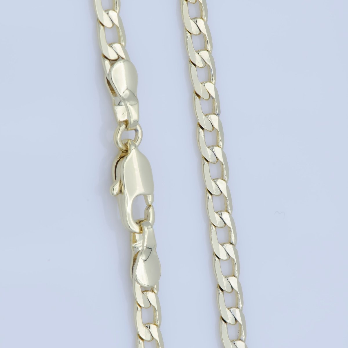14K Gold Filled 3mm Flat Cuban Miami Curb 18 Inch Layering Chain Necklace | WA-232 Clearance Pricing