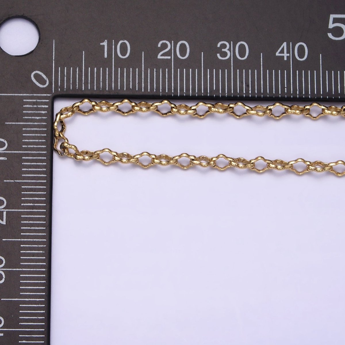 14K Gold Filled 3mm Unique Quatrefoil 17 Inch Chain Necklace | WA-1879 Clearance Pricing
