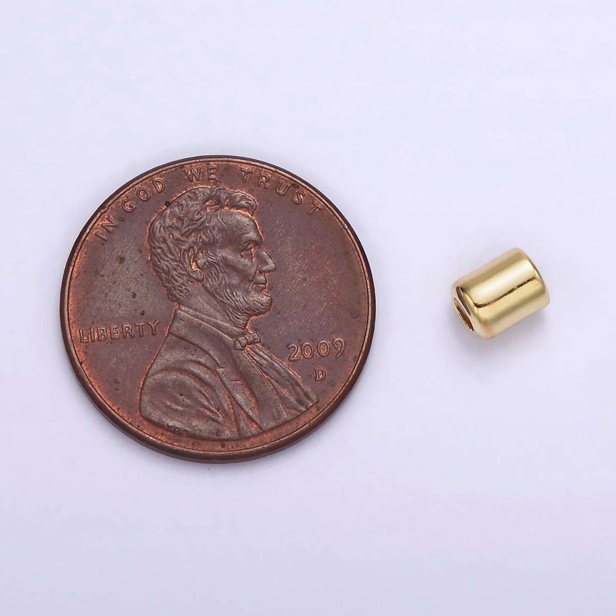 14K Gold Filled 5mm Cylinder Tube Earring Backings Jewelry Findings Supply | Z-536