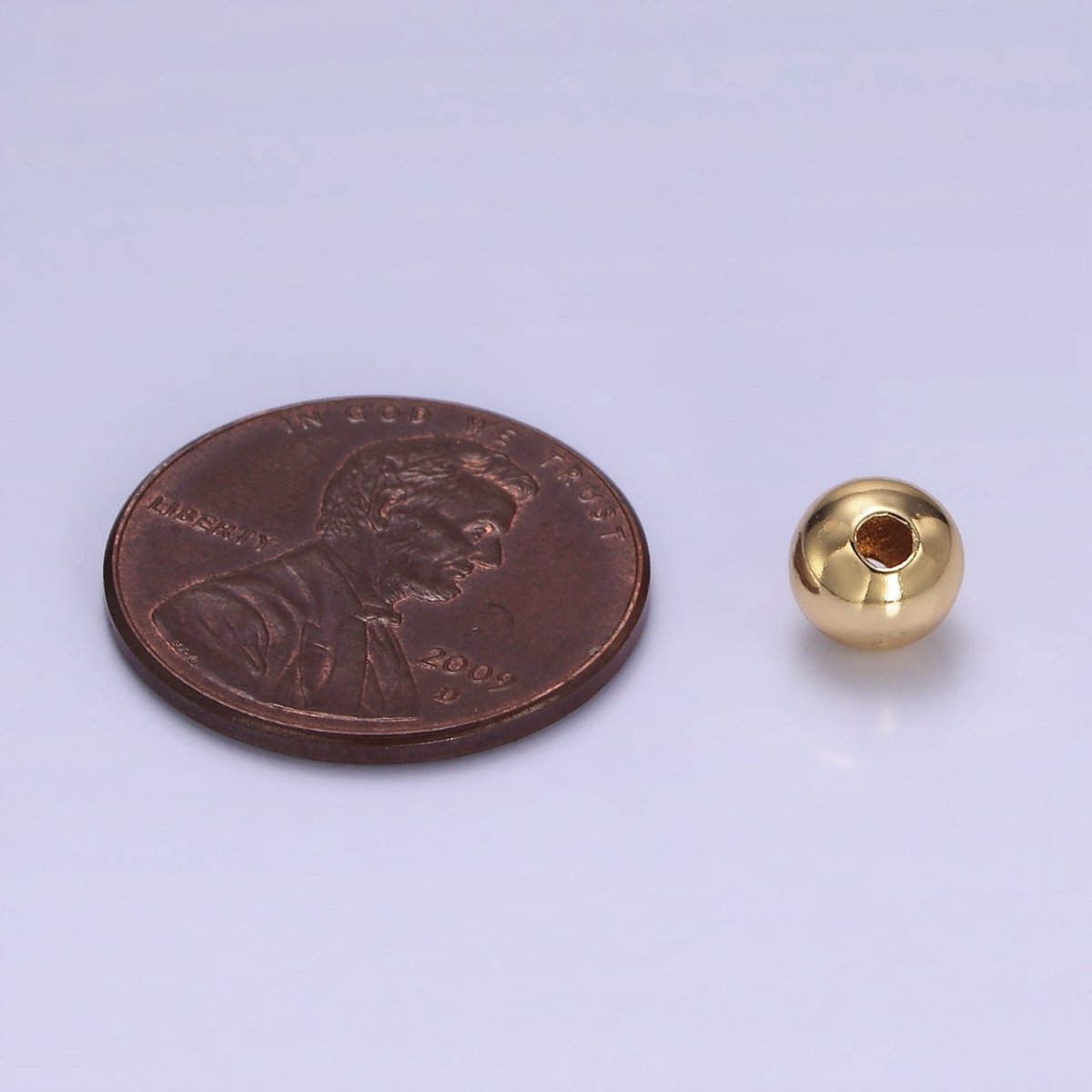 14K Gold Filled 6mm Round Ball Spacer Bead | Z681