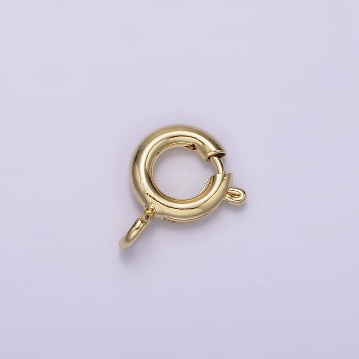 14K Gold Filled 6mm Round Spring Ring Closure Jewelry Making Findings Supply | Z-539