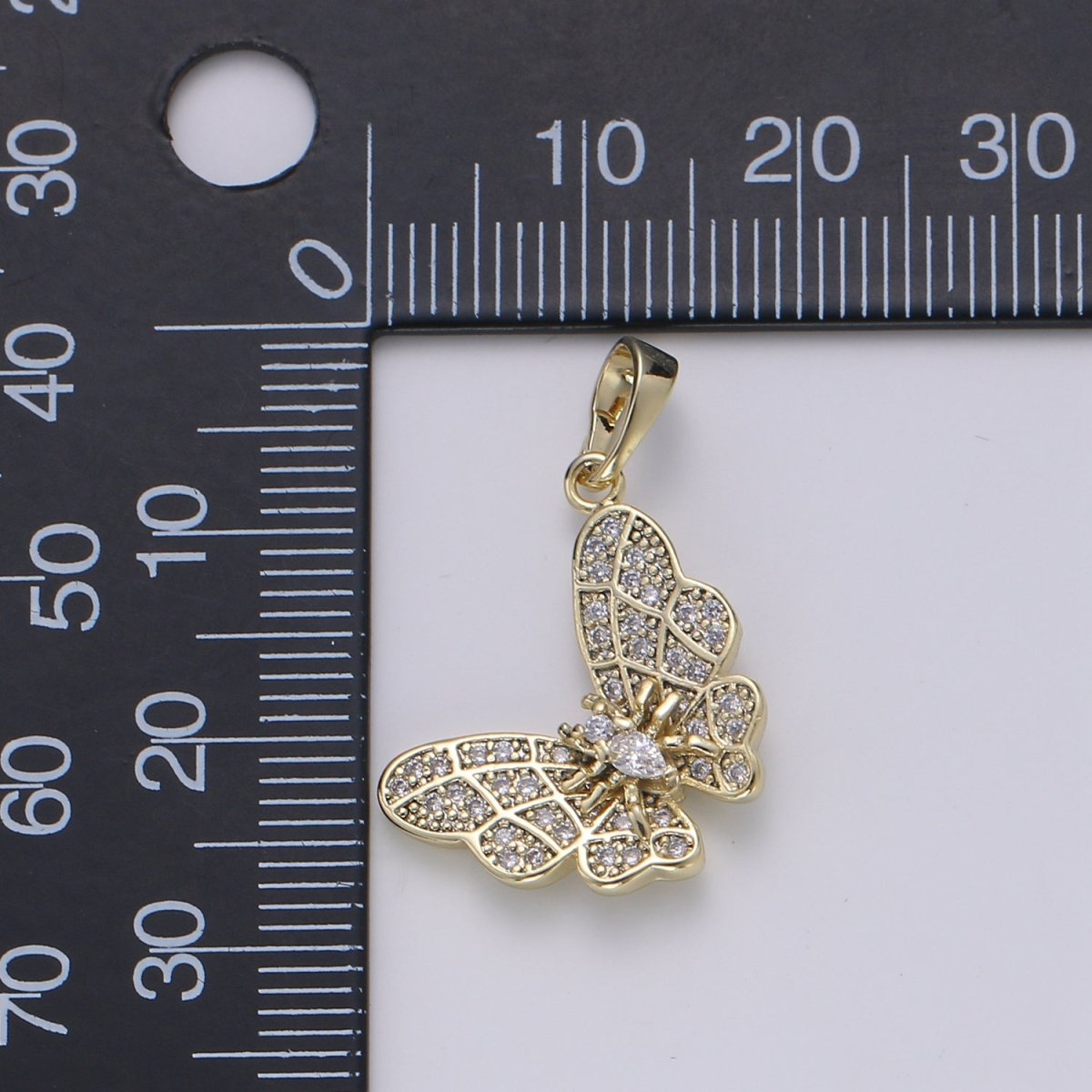14K Gold Filled Butterfly Pendants  J-096