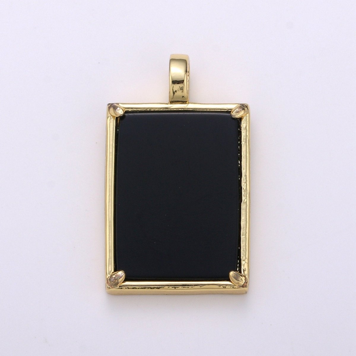 14k Gold filled Charm Geometric Natural Stone lapis lazuli Amethyst, Aquamarine, Rose Quartz Necklace Pendant for Jewelry Supply I-785 ~ I-790