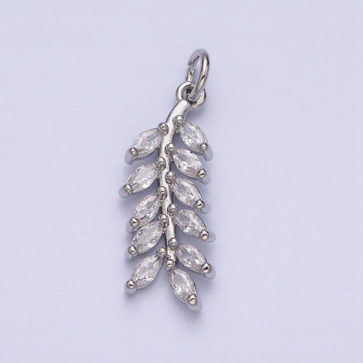 14K Gold Filled Clear Marquise CZ Olive Add-On Charm in Gold & Silver | AC599 AC622