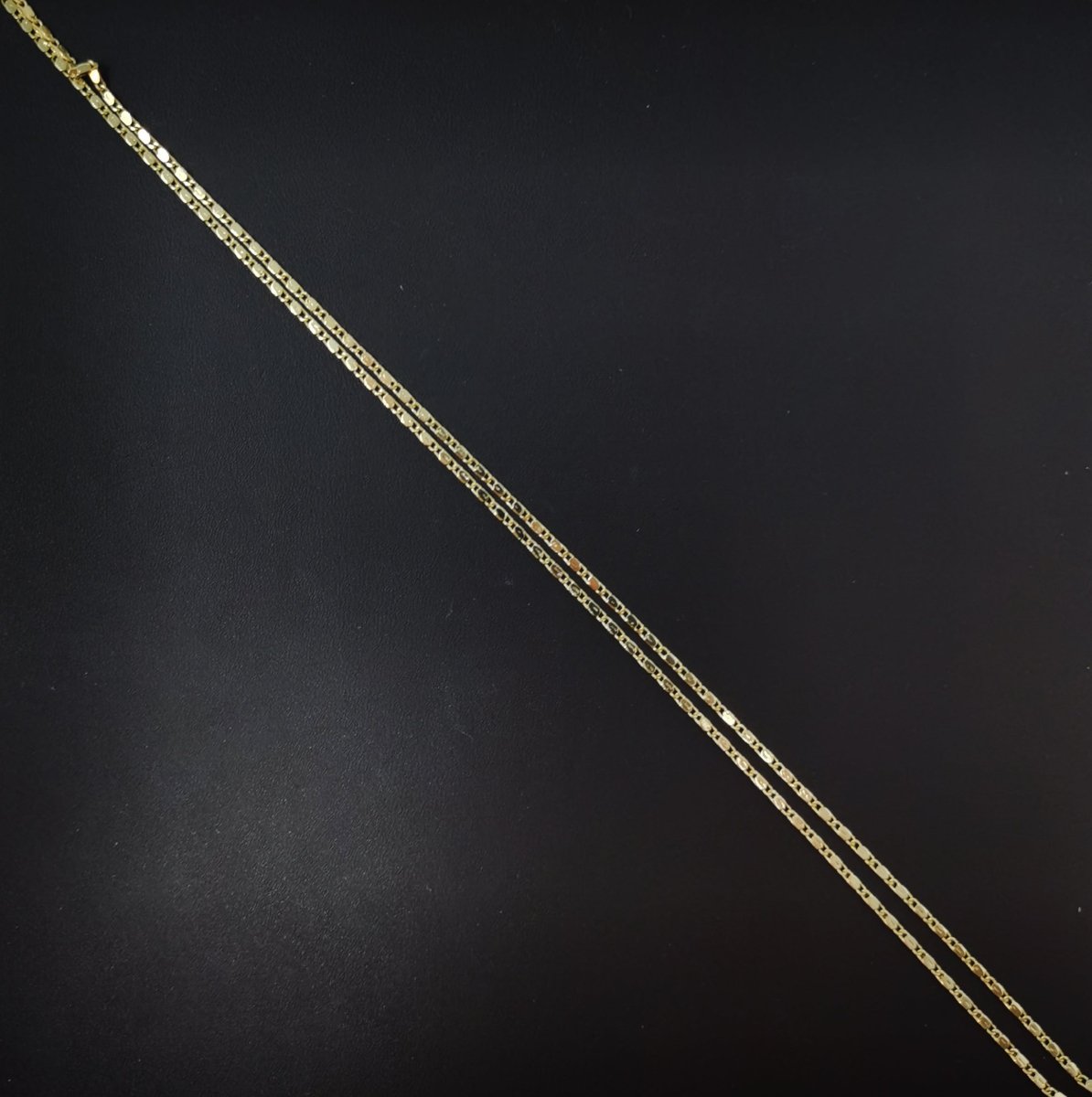 14K Gold Filled Dainty 1.2mm Flat Link Scroll 18 Inch Chain Necklace | WA-218 Clearance Pricing