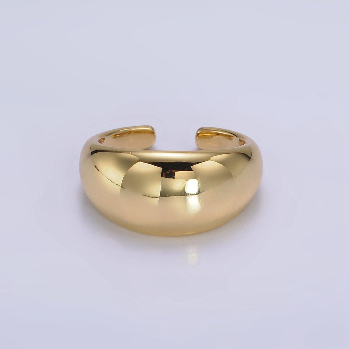 14K Gold Filled Dome Minimalist Band Statement Ring | O-572