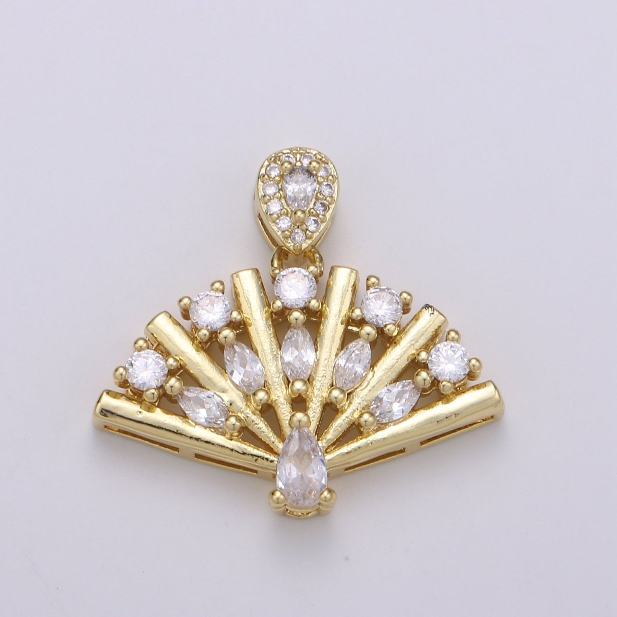14K Gold Filled Fan Pendants  J-110