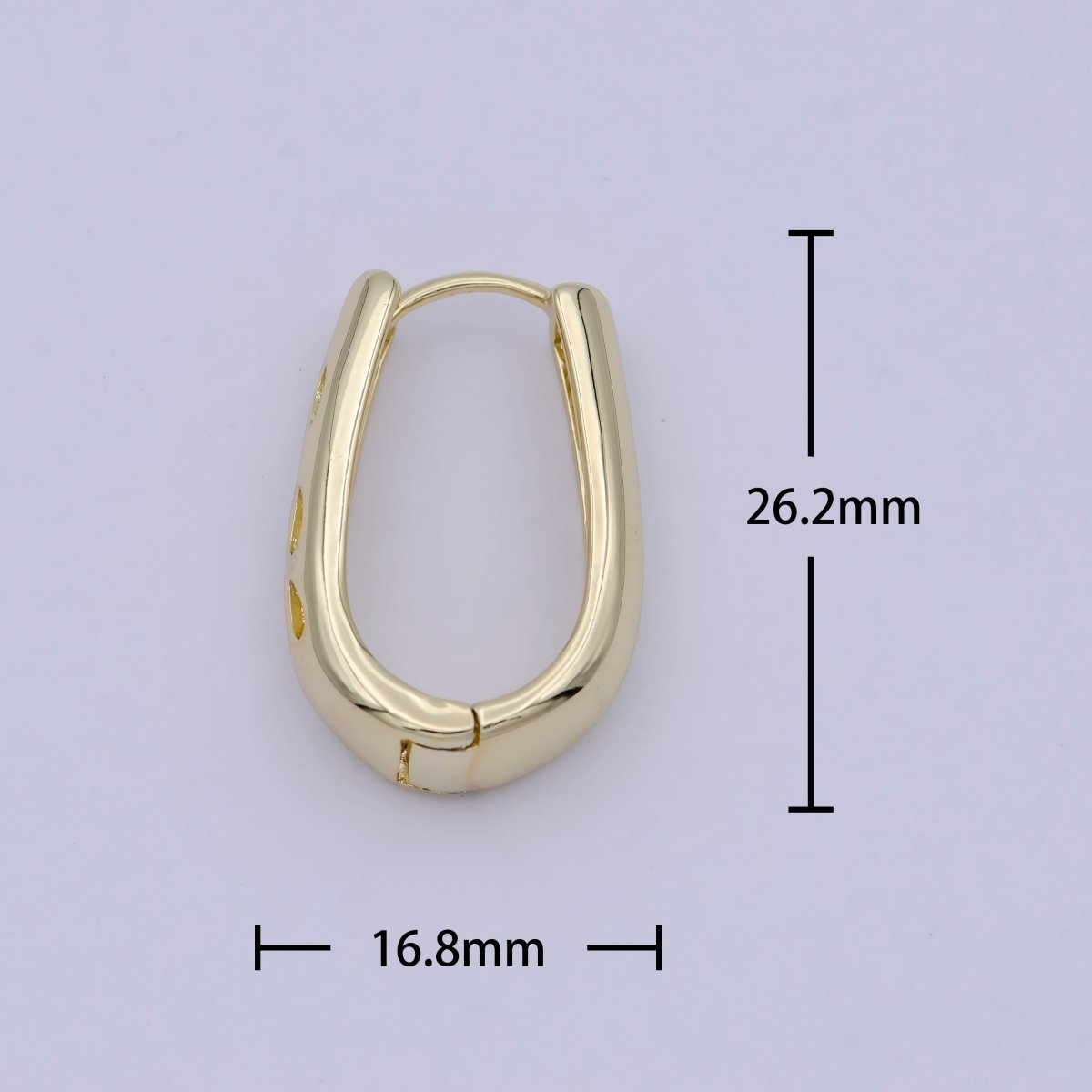 14K Gold Filled Hoop Earrings, Oval Hoop Earrings, Small Oval Gold Hoops Minimalist Jewelry For Women, Simple Gold Oval Earring T-304