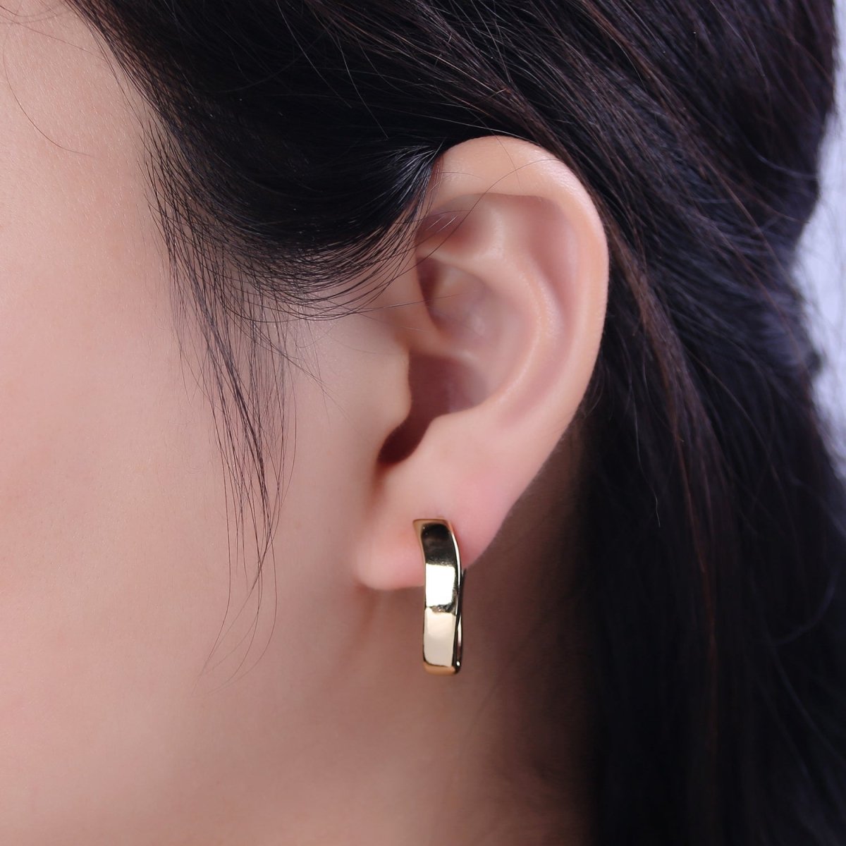 14K Gold Filled Hypoallergenic Filigree Latch Back Lever Ear Hook Earrings T-292