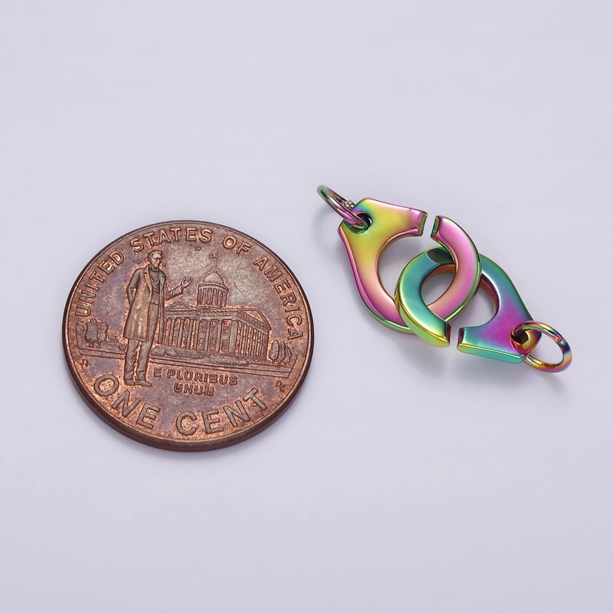 14K Gold Filled Iridescent Rainbow Trigerless Clasps Jewelry Finding Closure Supply | Z600