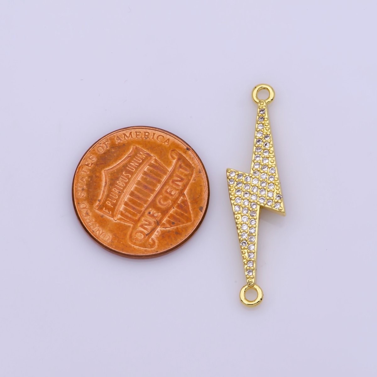 14K Gold Filled Lightning Bolt Thunder Connector | G-845