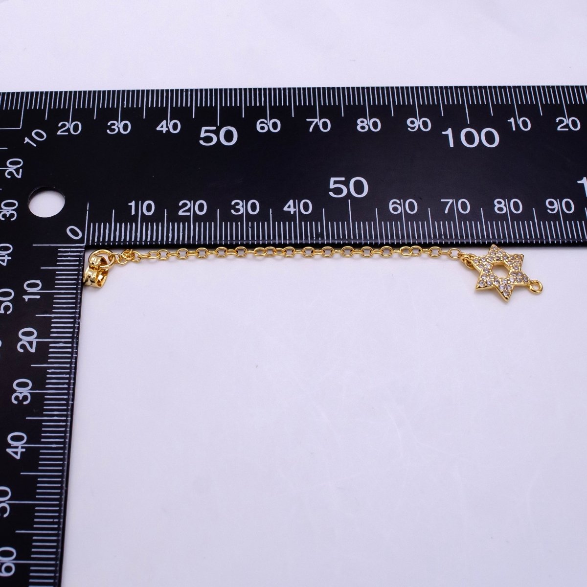 14K Gold Filled Micro Paved CZ Star of David Earring Backing Findings | K188