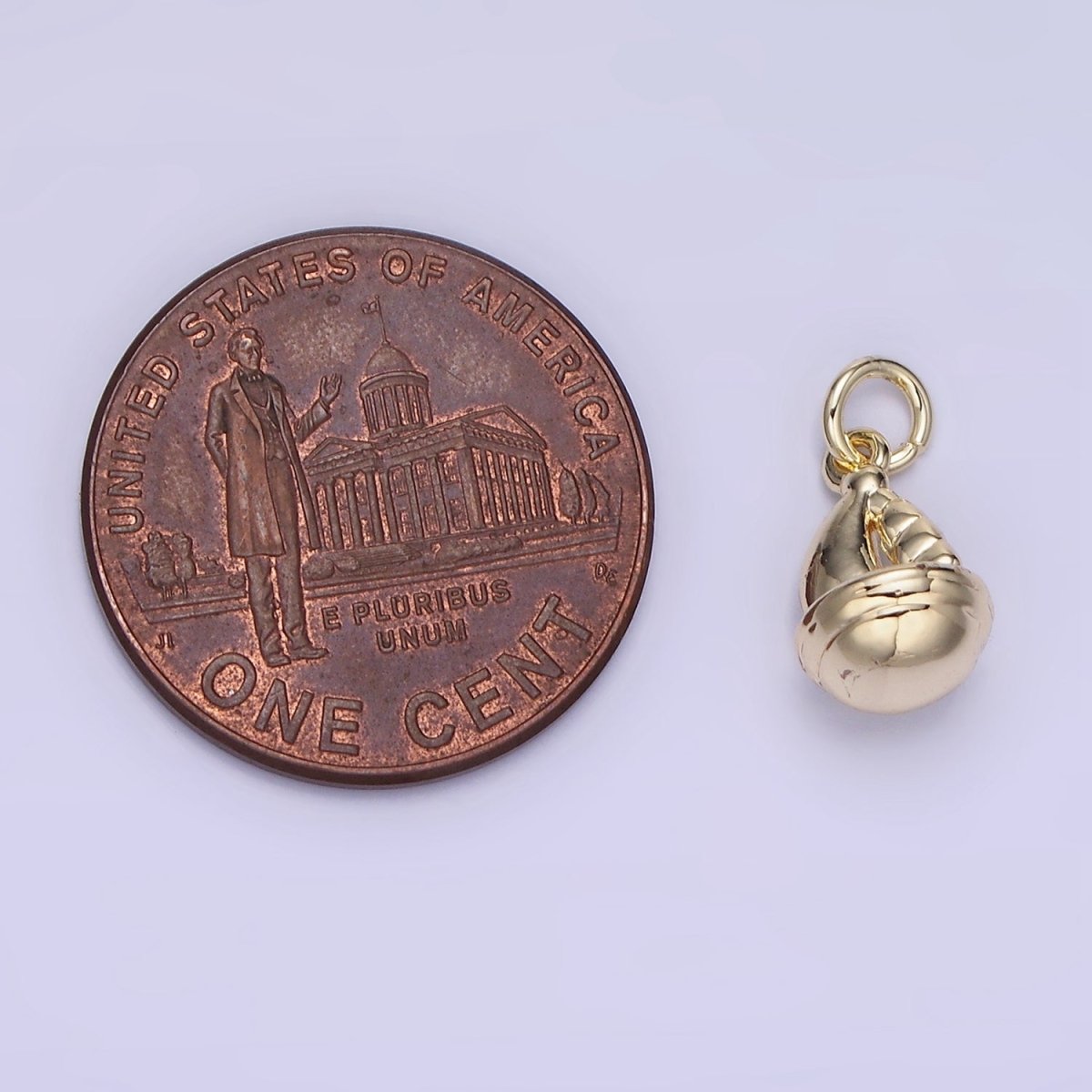 14K Gold Filled Mini Round Boat Charm | AG-663