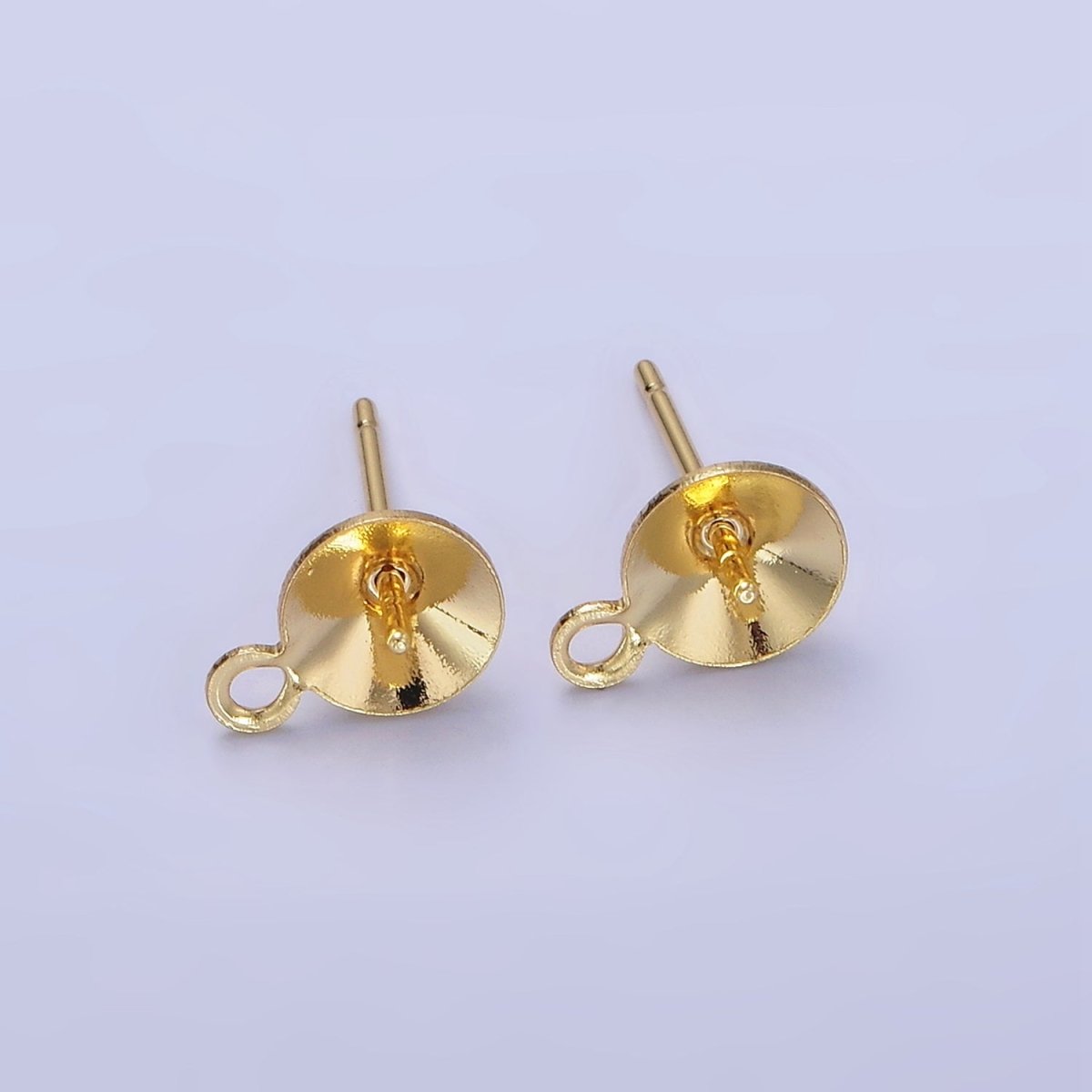 14K Gold Filled Minimalist Needle Drill Stud Earrings Findings | Z758