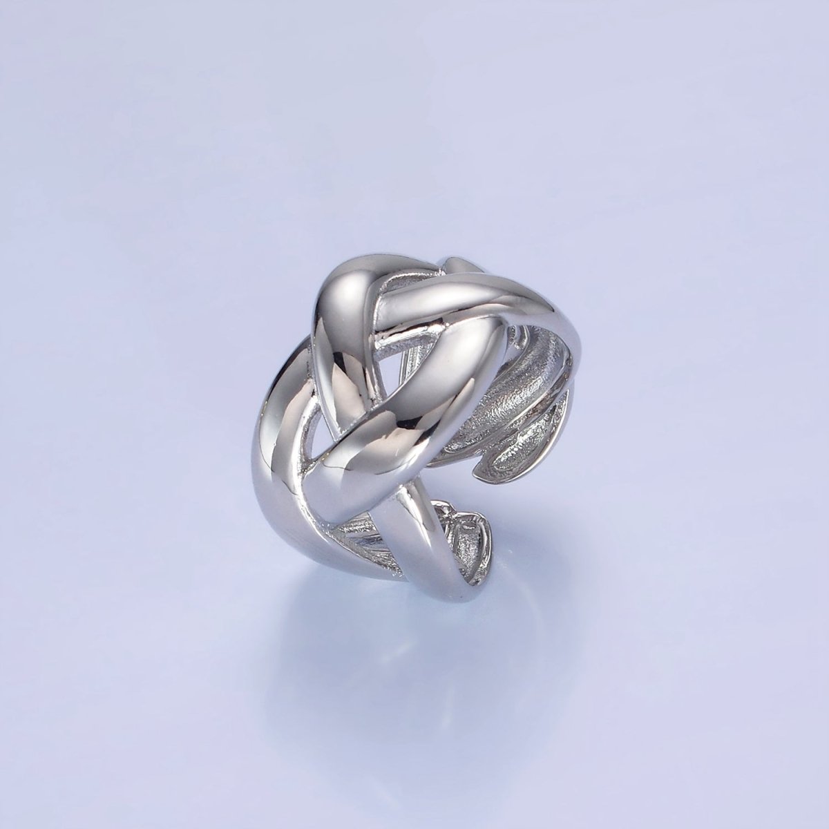 14K Gold Filled Multiple Band Fold Ring in Gold & Silver | O1349 O1350