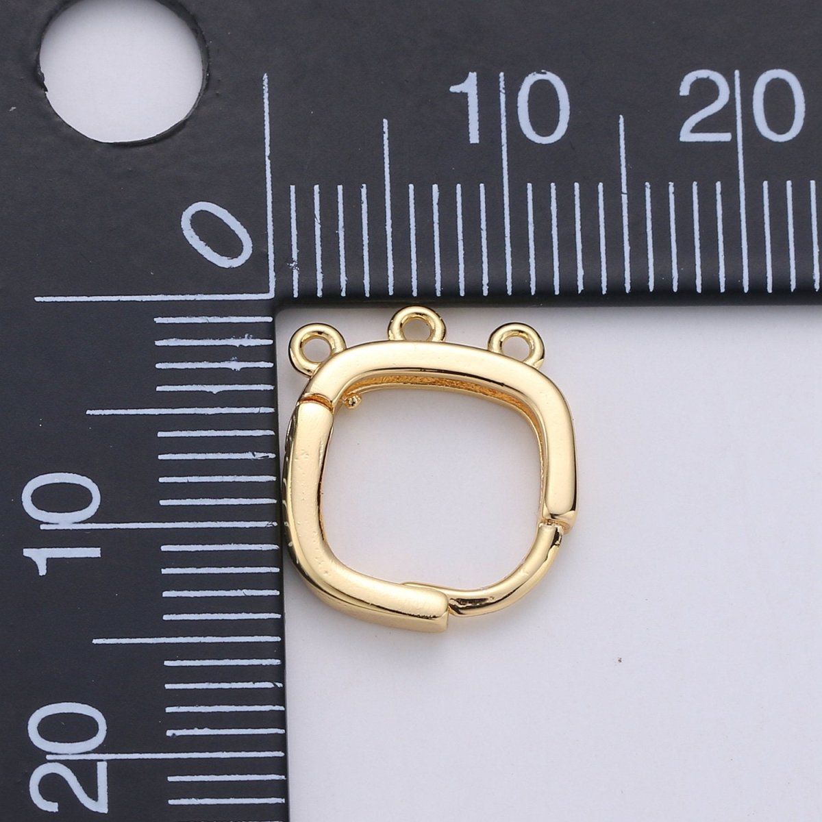14k Gold Filled one touch w/ 3 open link Lever back earring making Nickel free Lead Free for Earring Charm Making Findings K-359