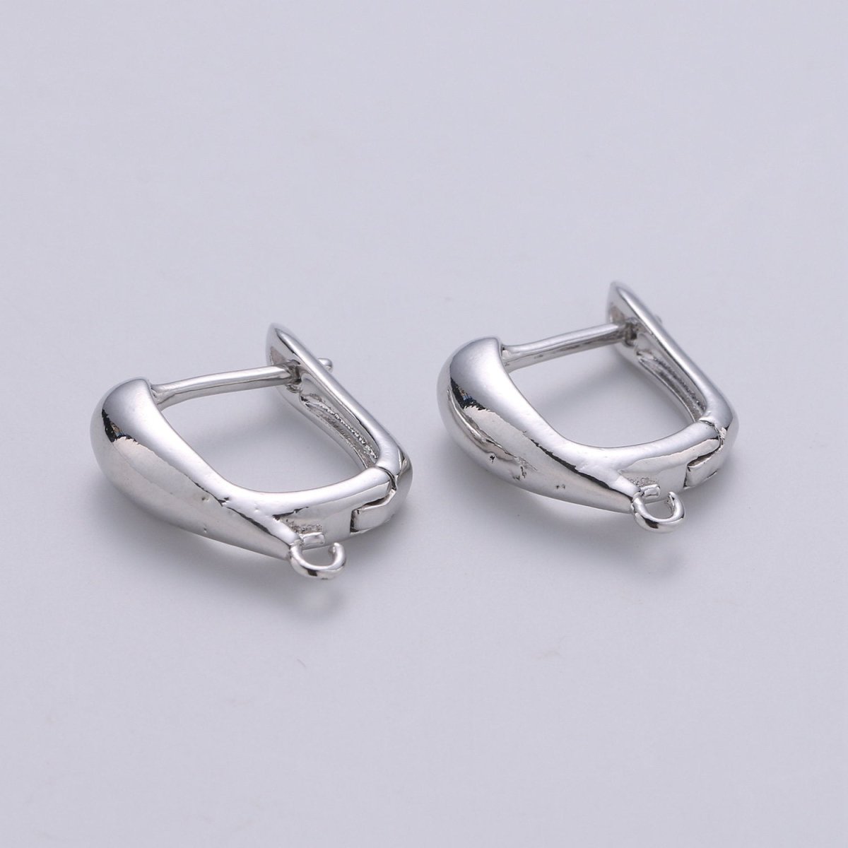 14k Gold Filled one touch w/ open link Lever back earring making, 11x17 mm, Nickel free Lead Free for Earring Charm Making Findings K-684 - K-686