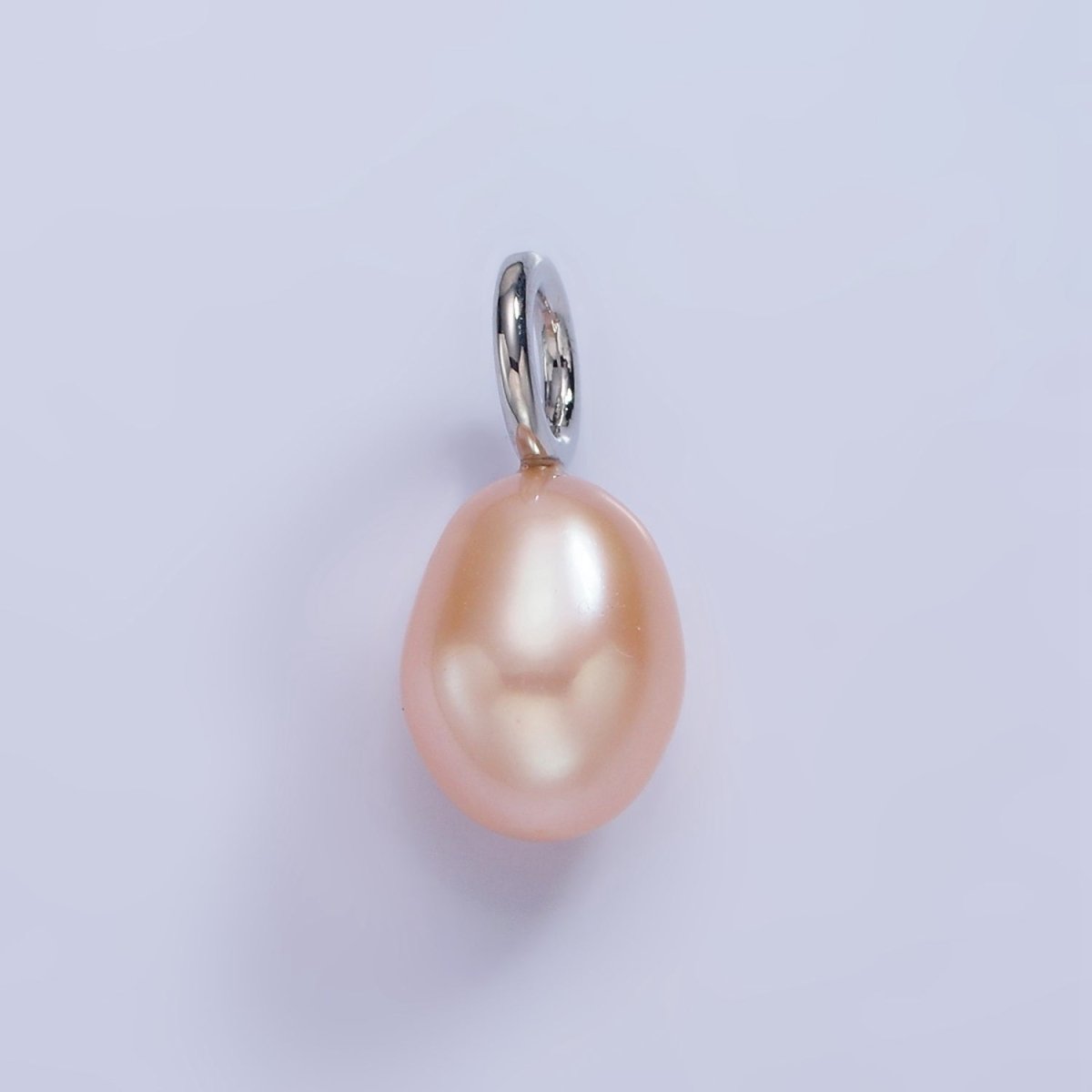 14K Gold Filled Pink, White, Purple Oval Freshwater Pearl Drop Pendant | P1675 - P1677