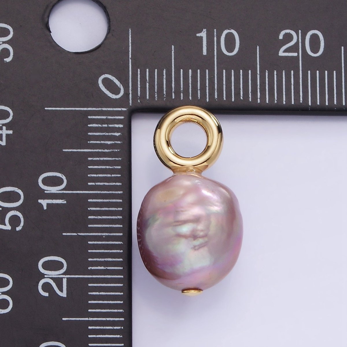 14K Gold Filled Purple Freshwater Pearl Drop Pendant | P1705