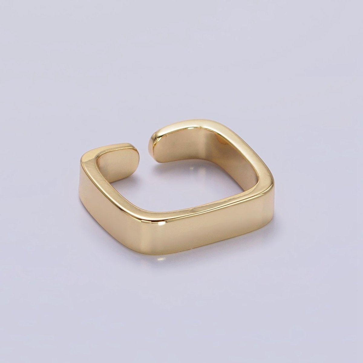 14K Gold Filled Square Geometric Band Ring | S-512