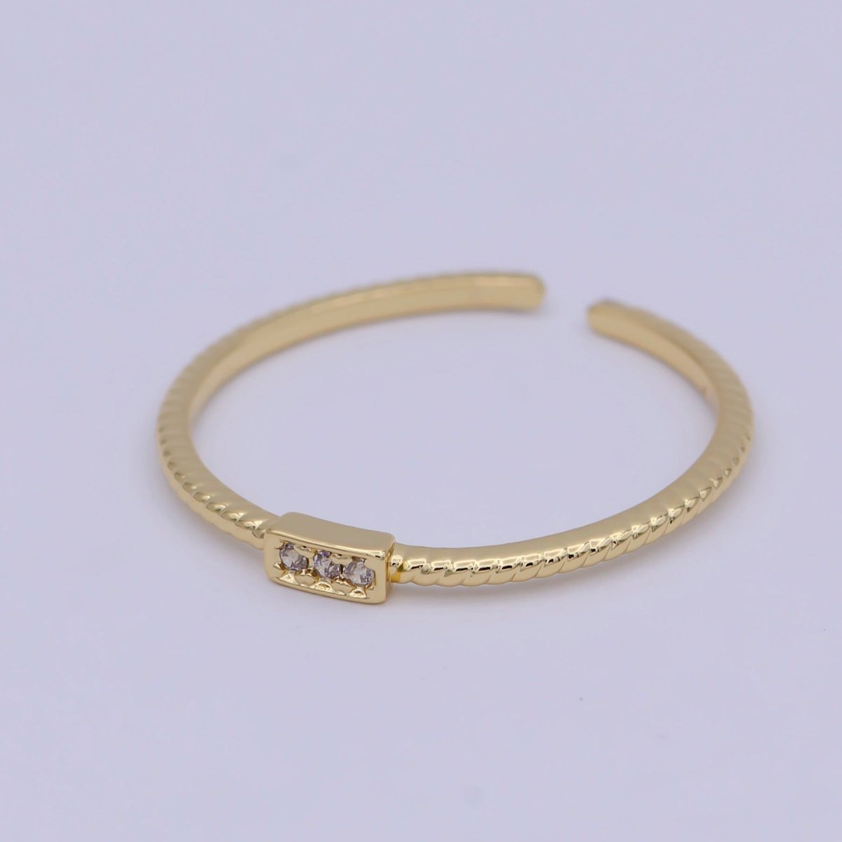 14k Gold Filled Twisted Ring- Gold Filled Stacking Ring, Minimalist Ring Band, Midi ring, Everyday Jewelry, Thin Twist Wedding Band U-478