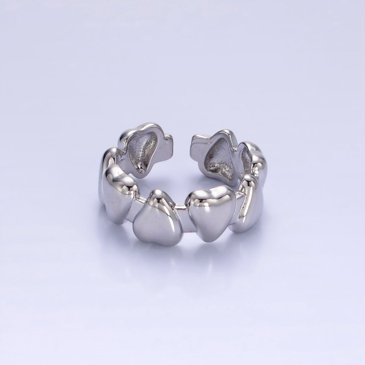 14K Gold Filled Upside Down Heart Ring in gold and silver for Valentine  | O1276 O1277