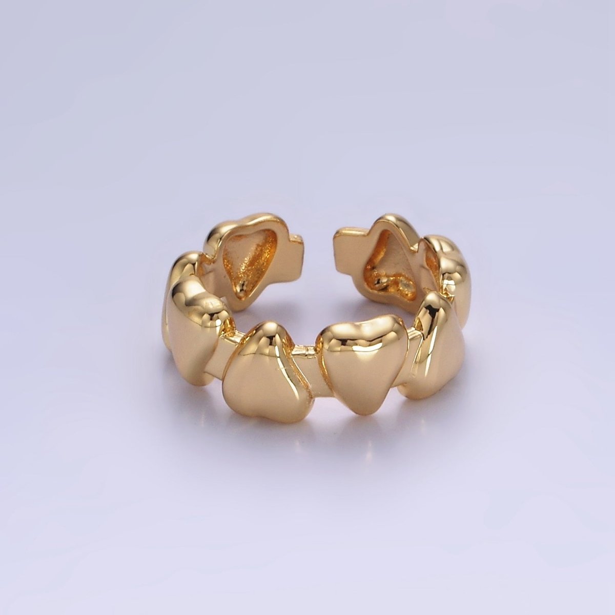 14K Gold Filled Upside Down Heart Ring in gold and silver for Valentine  | O1276 O1277