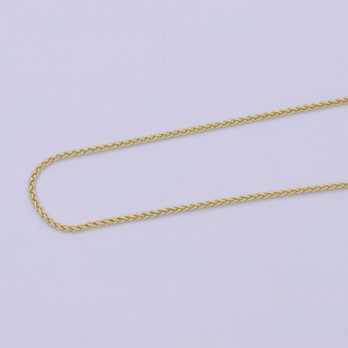 14K Gold Filled Wheat Chain Foxtail Chain Necklace, Man Ladies Gold Chain, Trending Gold Chain Necklace | WA-755 Clearance Pricing