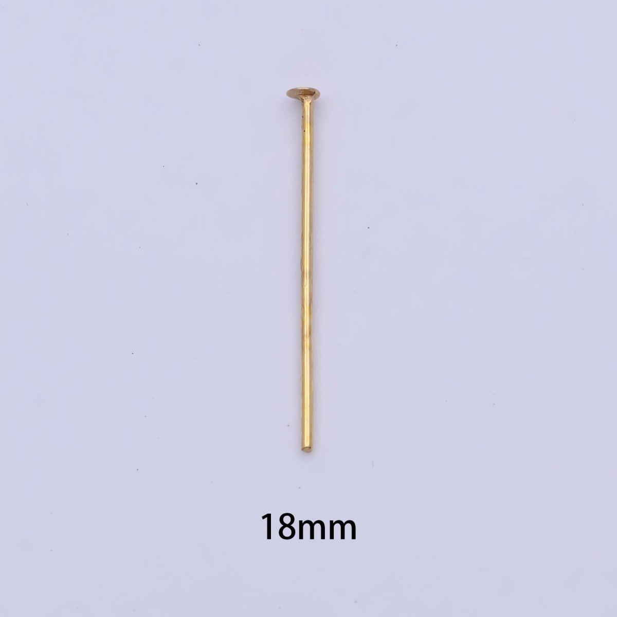 15mm, 18mm, 20mm, 25mm, 30mm Gold Metal Flat Head Pins Jewelry Making Supply | SP-1564 ~ SP-1568
