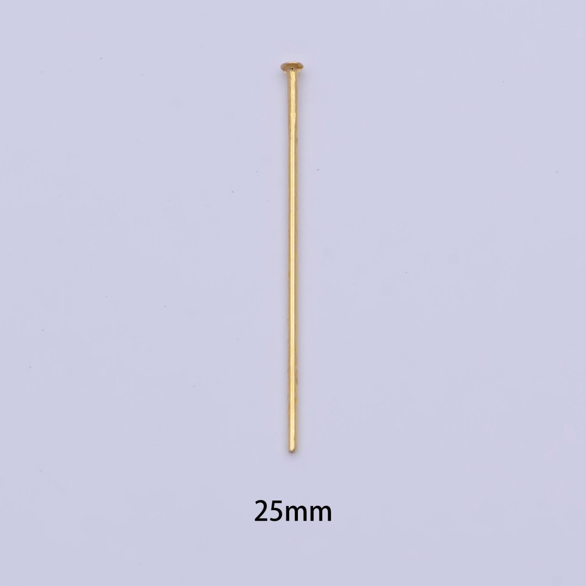 15mm, 18mm, 20mm, 25mm, 30mm Gold Metal Flat Head Pins Jewelry Making Supply | SP-1564 ~ SP-1568