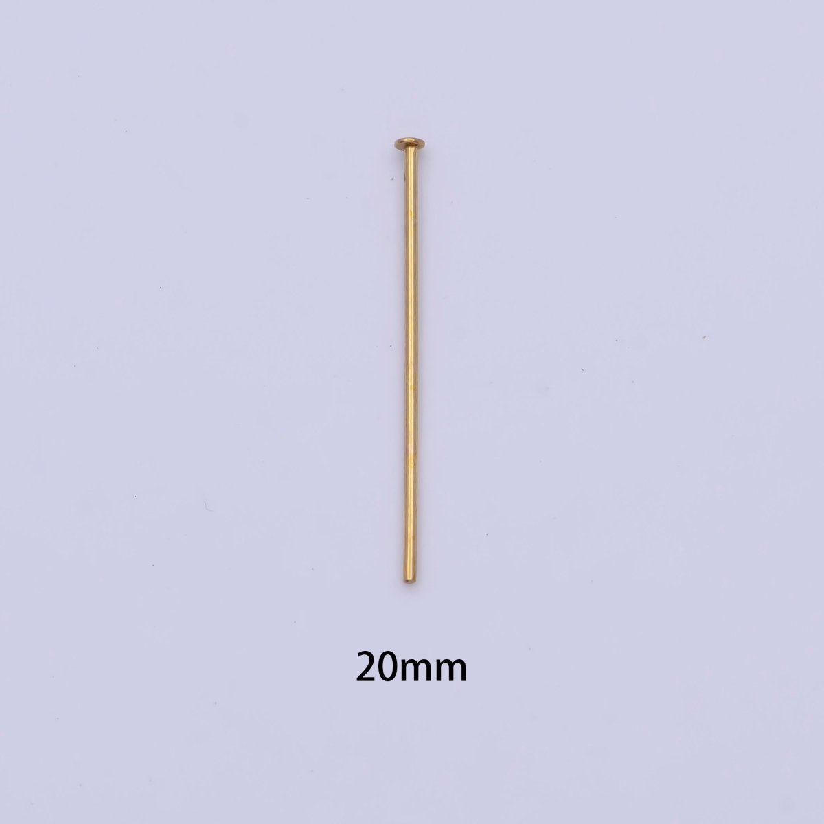 15mm, 18mm, 20mm, 25mm, 30mm Gold Metal Flat Head Pins Jewelry Making Supply | SP-1564 ~ SP-1568