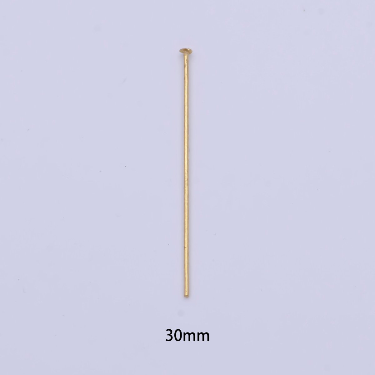 15mm, 18mm, 20mm, 25mm, 30mm Gold Metal Flat Head Pins Jewelry Making Supply | SP-1564 ~ SP-1568