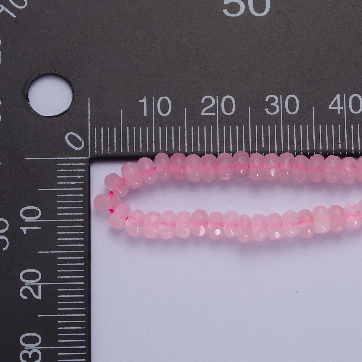 16 Inch Rhondelle 5mm Natural Stone Beads Handmade Necklaces | WA-1438 - WA-1443 WA-1480 - WA-1485