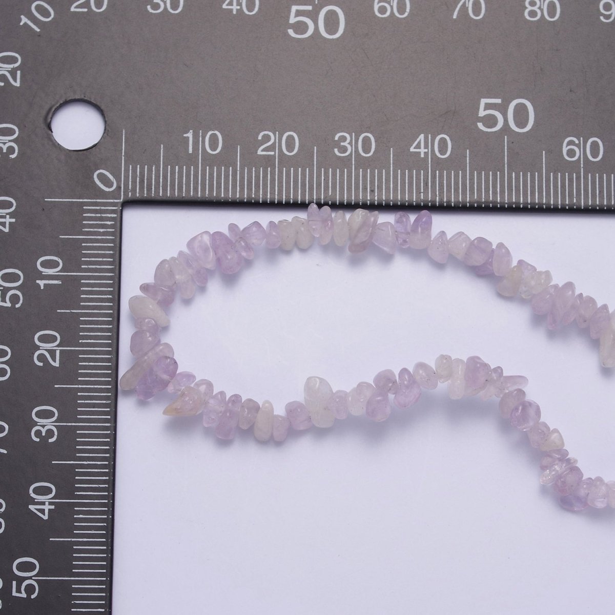 16.5 Inch Natural Purple Ametrine Quartz Crystal Stone Bead Necklace with 2" Extender | WA-636 Clearance Pricing