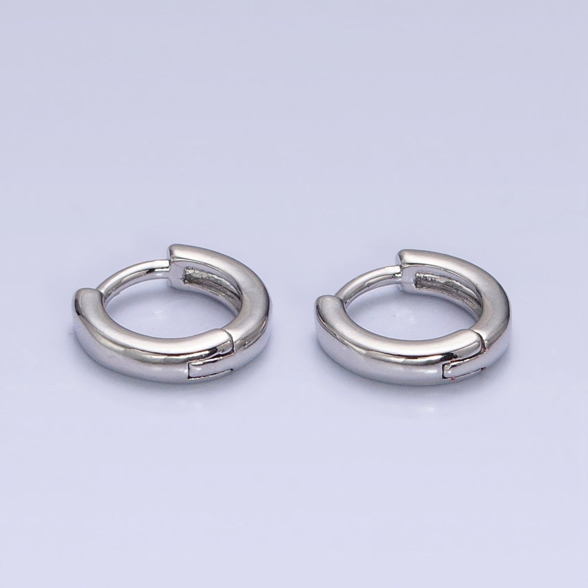 16K Gold Filled 10mm Minimalist Cartilage Huggie Earrings in Gold & Silver | AD-1090 AD-1091