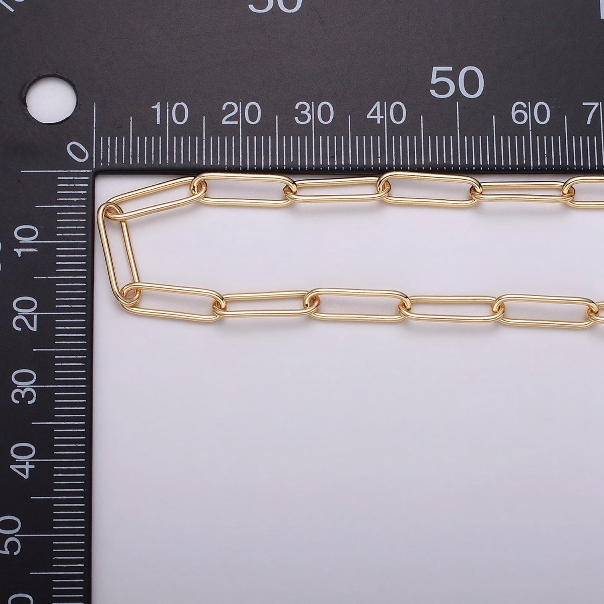16K Gold Filled 15mm x 4.5mm Paperclip Unfinished Jewelry Making Chain in Gold & Silver | ROLL-1373 ROLL-1374